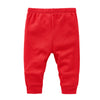 Red Blank Colors Kids Trousers