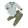 Newborn Baby Ribbed Knitted Long Sleeve Romper