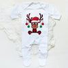 Christmas Baby grow Sleepsuit