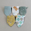 Baby Triangle Double Cotton Bibs