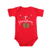 Christmas Kids Red Short Sleeve Jumpsuit