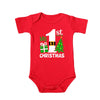 Christmas Kids Red Short Sleeve Jumpsuit