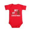 Christmas Kids Red Short Sleeve Jumpsuit