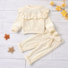 Boys Girls Clothes Sets Solid Color