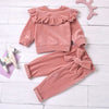 Boys Girls Clothes Sets Solid Color